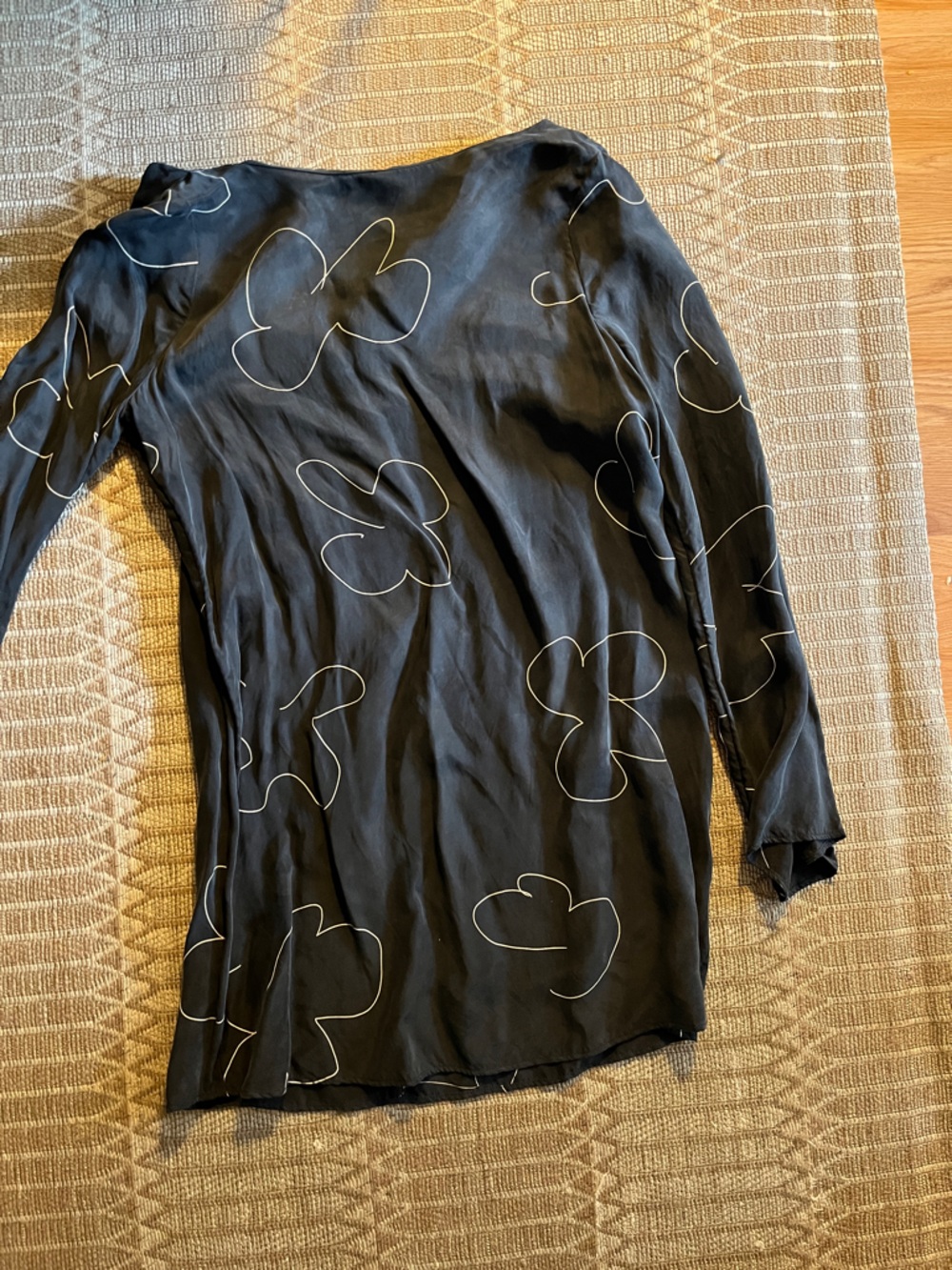 Madewell abstract sketch floral dress